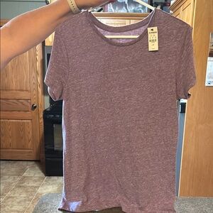 Express Heathered Purple Tee